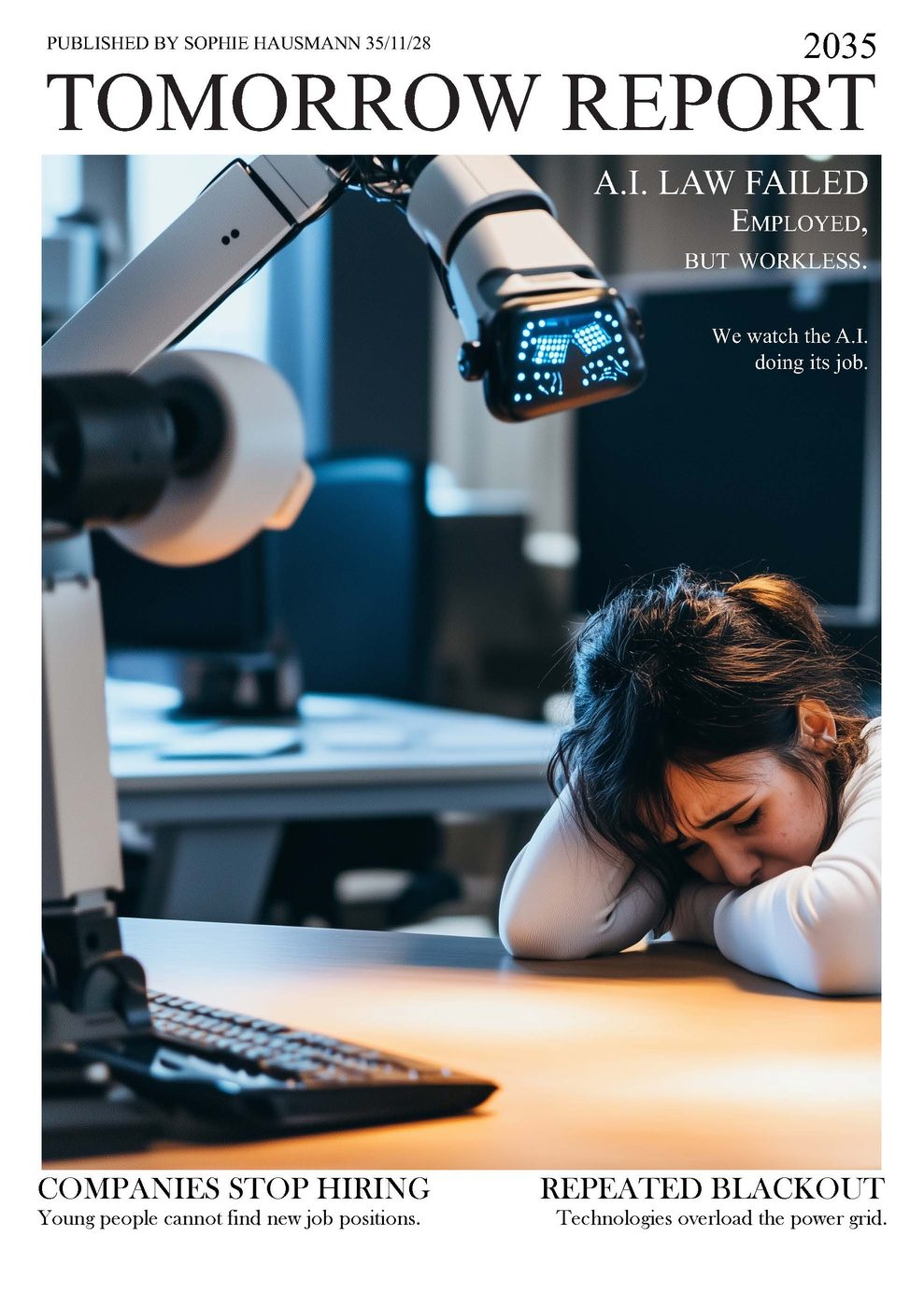 Tomorrow-Report-Magazincover, Ausgabe 2035